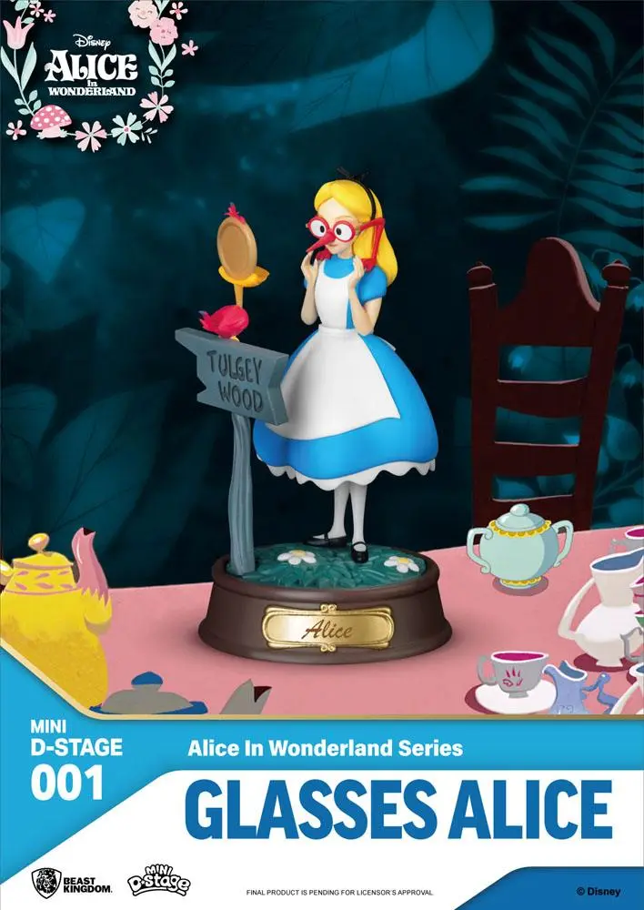 Alice im Wunderland Mini Diorama Stage Statuen 6-er Pack 10 cm Produktfoto
