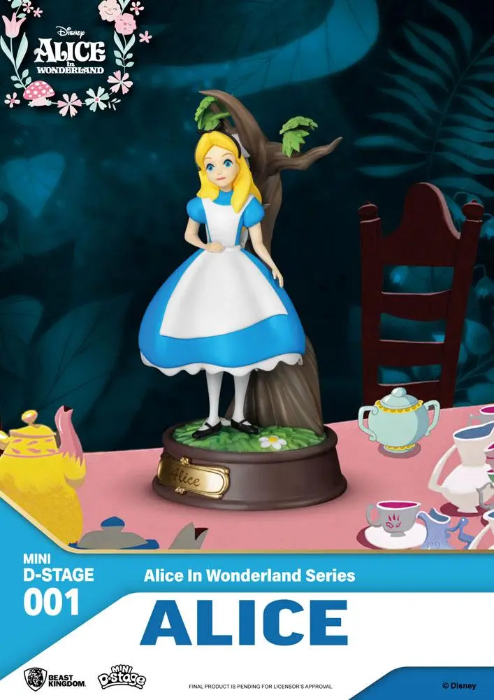Alice im Wunderland Mini Diorama Stage Statuen 6-er Pack 10 cm Produktfoto