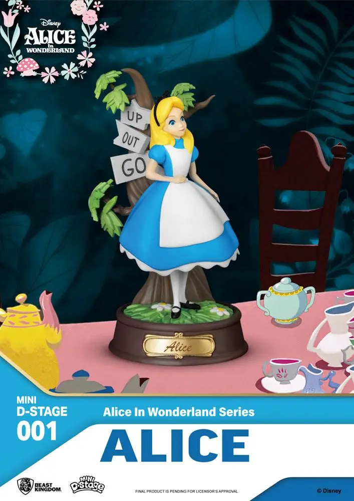 Alice im Wunderland Mini Diorama Stage Statuen 6-er Pack 10 cm Produktfoto