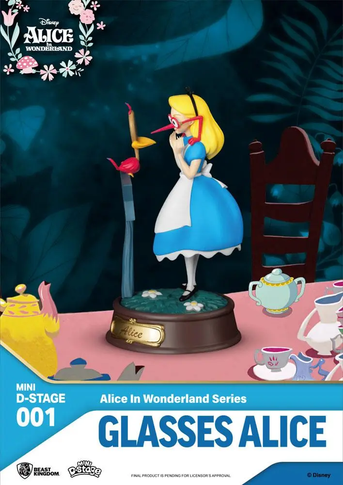 Alice im Wunderland Mini Diorama Stage Statuen 6-er Pack 10 cm Produktfoto
