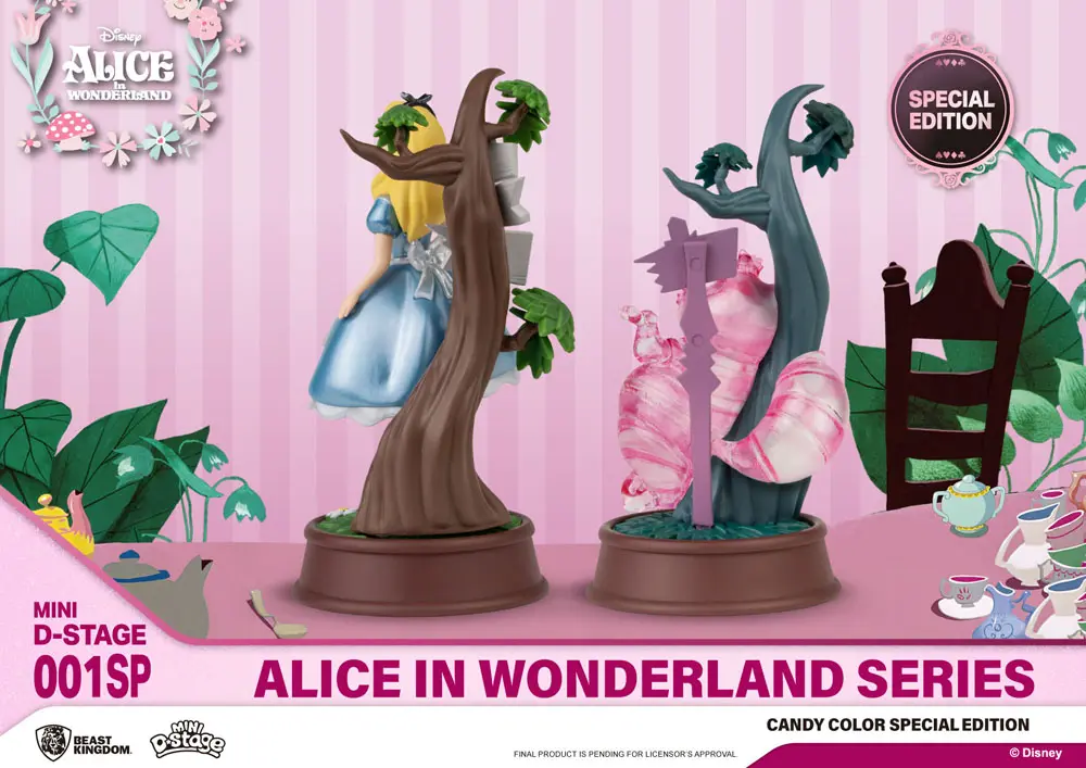 Alice im Wunderland Mini Diorama Stage Statuen 2-er Pack Candy Color Special Edition 10 cm termékfotó