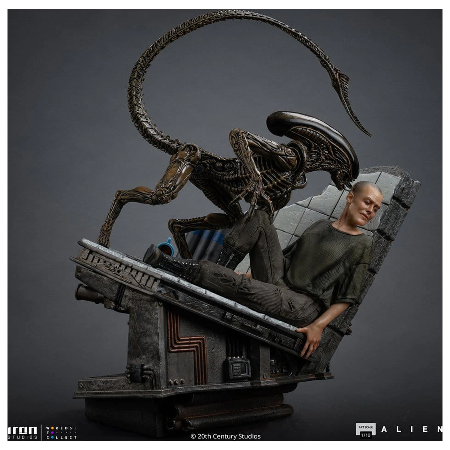 Alien 3 Art Scale Statue 1/10 Ellen Ripley und Dog Alien 23 Zentimeter Produktfoto