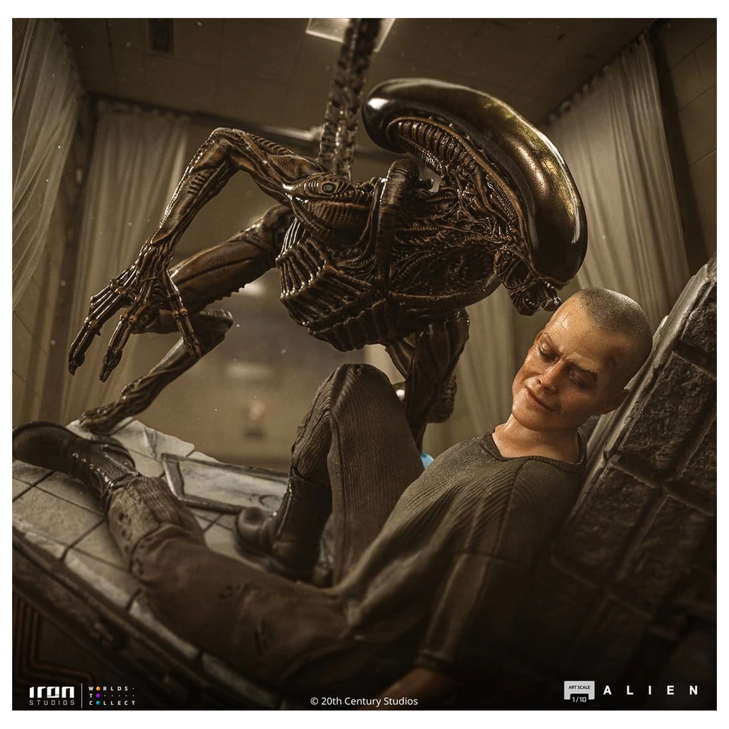 Alien 3 Art Scale Statue 1/10 Ellen Ripley und Dog Alien 23 Zentimeter Produktfoto