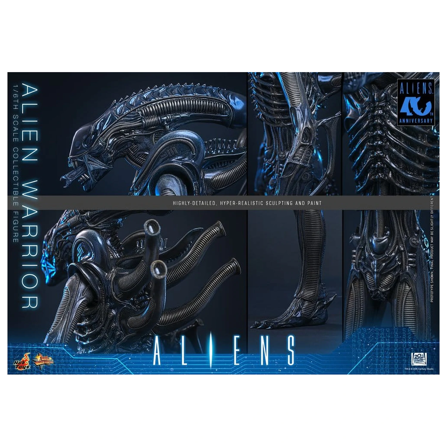 Alien Movie Masterpiece Action Figur 1/6 Alien Warrior 39 cm Produktfoto