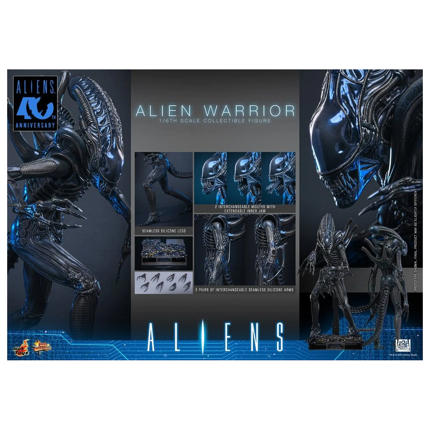 Alien Movie Masterpiece Action Figur 1/6 Alien Warrior 39 cm Produktfoto