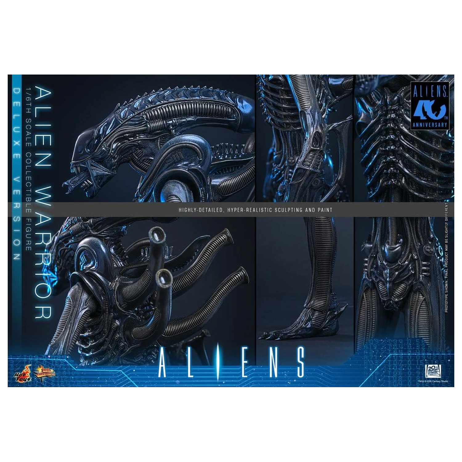 Alien Movie Masterpiece Action Figur 1/6 Alien Warrior (Deluxe Version) 39 cm Produktfoto