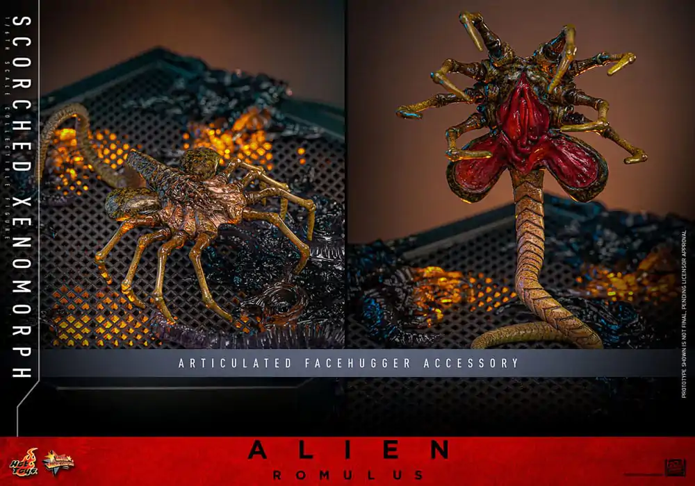 Alien: Romulus Movie Masterpiece Actionfigur 1/6 Scorched Xenomorph 44 cm Produktfoto