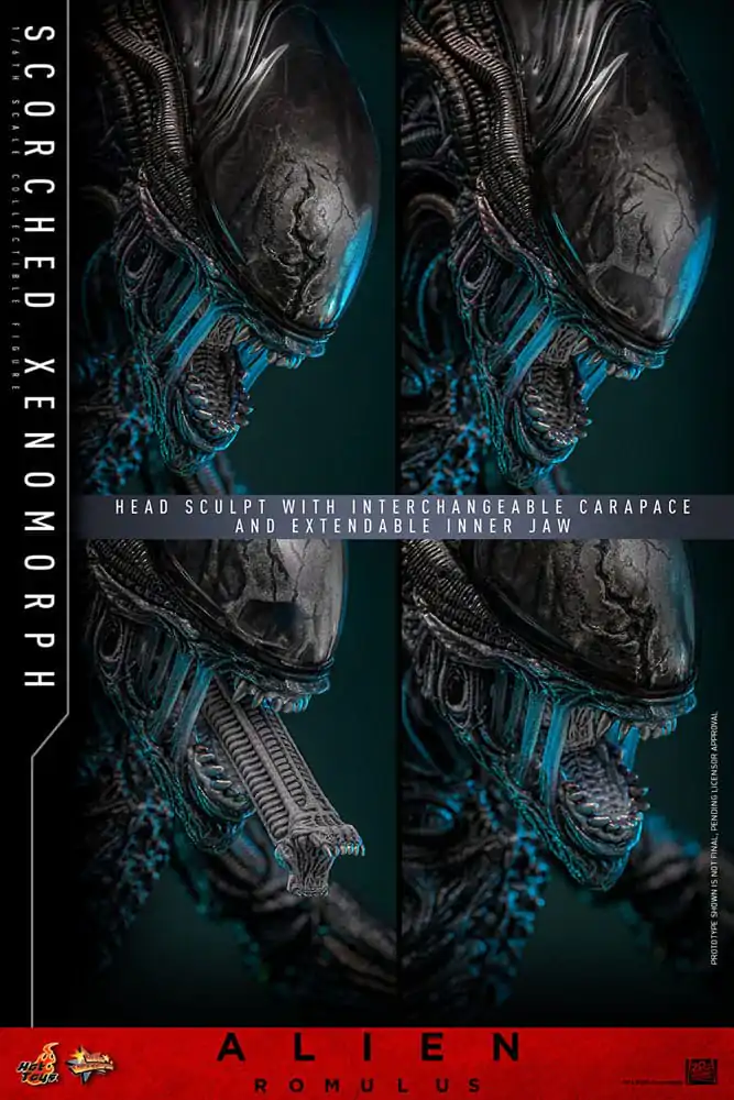 Alien: Romulus Movie Masterpiece Actionfigur 1/6 Scorched Xenomorph 44 cm Produktfoto