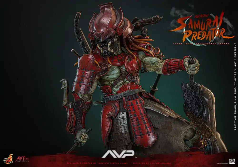 Alien vs. Predator Artist Collection Actionfigur 1/6 Akaoni Samurai Predator 35 cm Produktfoto