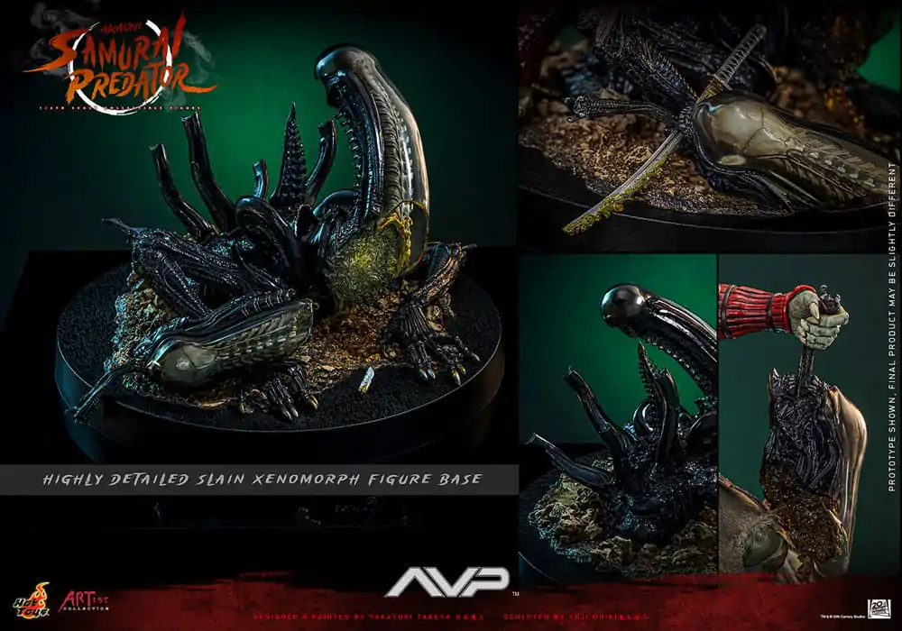 Alien vs. Predator Artist Collection Actionfigur 1/6 Akaoni Samurai Predator 35 cm Produktfoto