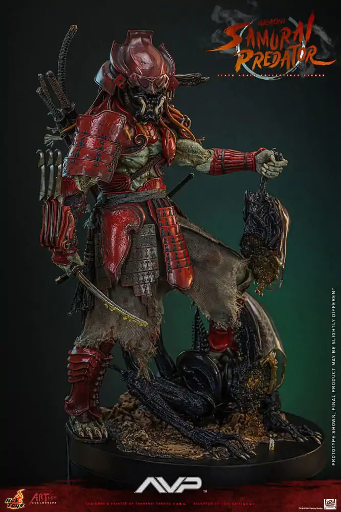 Alien vs. Predator Artist Collection Actionfigur 1/6 Akaoni Samurai Predator 35 cm Produktfoto