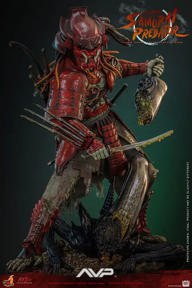 Alien vs. Predator Artist Collection Actionfigur 1/6 Akaoni Samurai Predator 35 cm Produktfoto