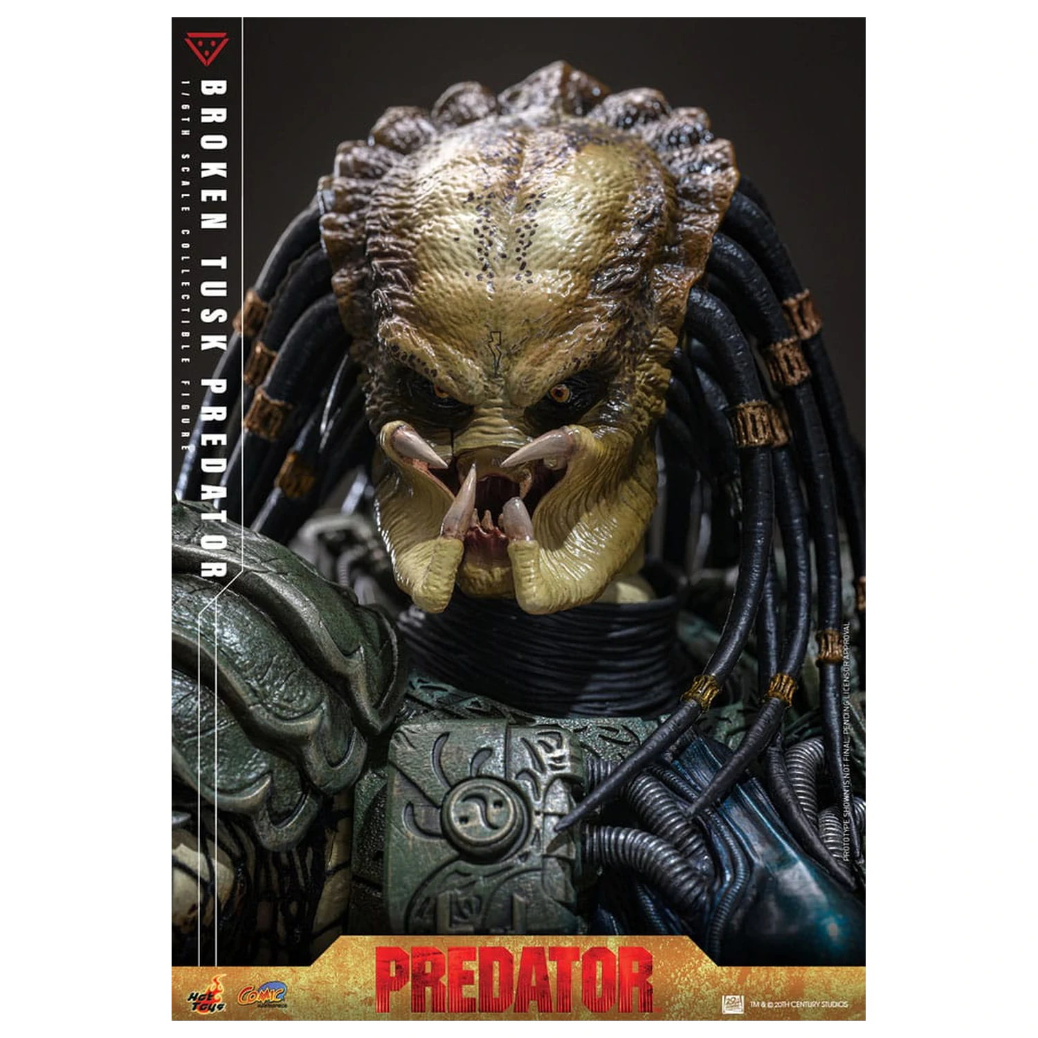 Alien vs. Predator Comic Masterpiece Actionfigur 1/6 Broken Tusk Predator 35 cm Produktfoto