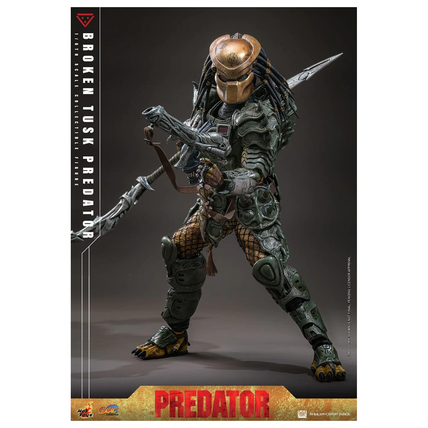 Alien vs. Predator Comic Masterpiece Actionfigur 1/6 Broken Tusk Predator 35 cm Produktfoto