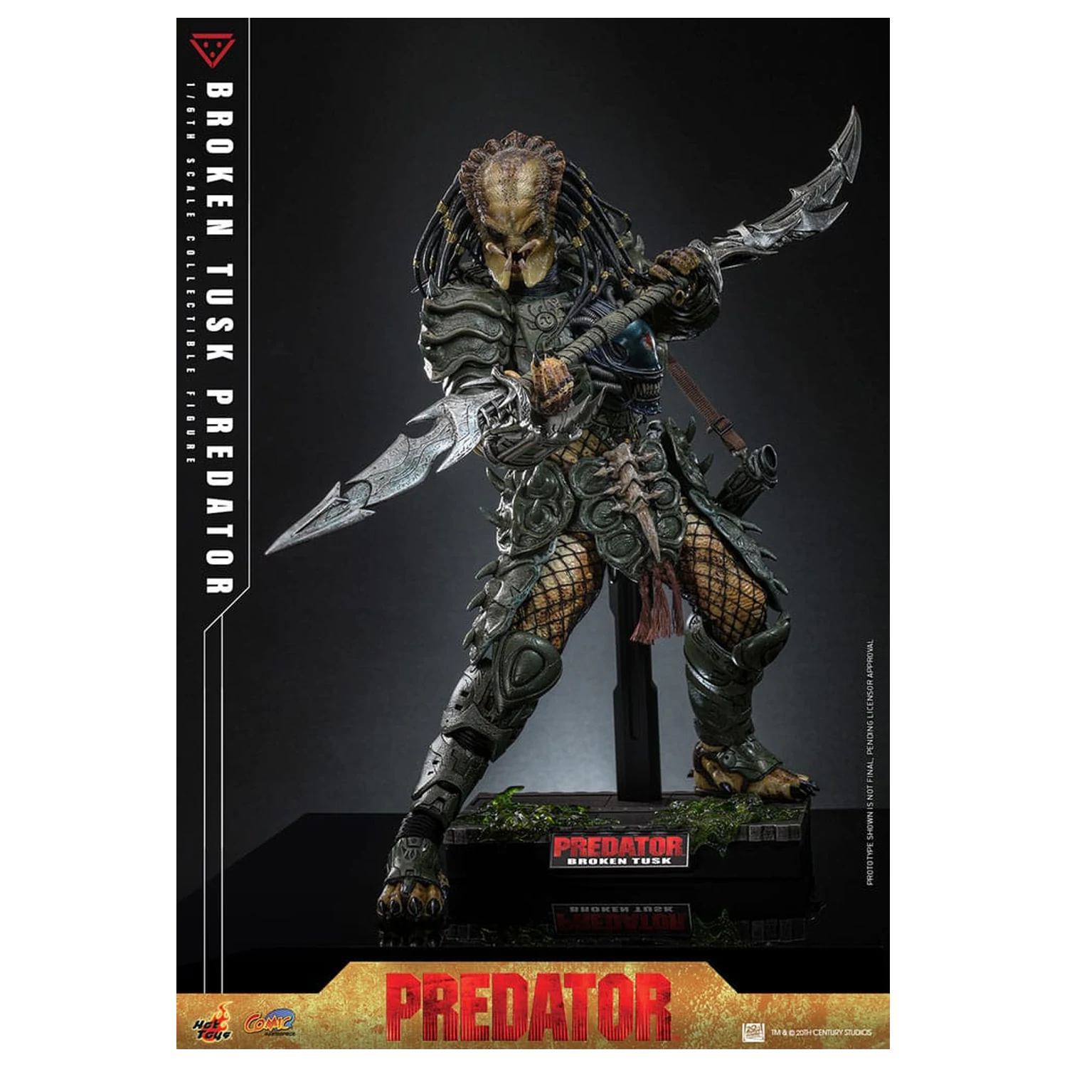 Alien vs. Predator Comic Masterpiece Actionfigur 1/6 Broken Tusk Predator 35 cm Produktfoto