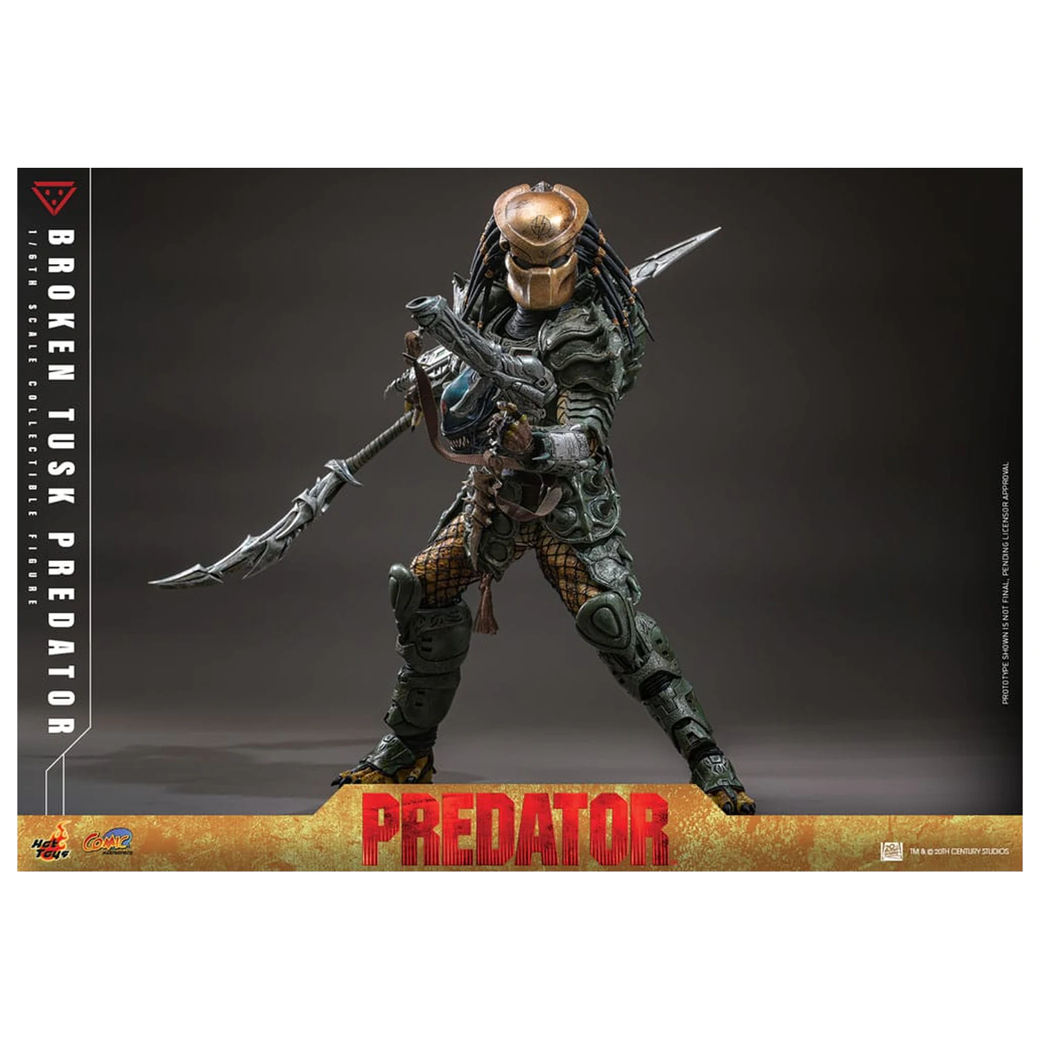 Alien vs. Predator Comic Masterpiece Actionfigur 1/6 Broken Tusk Predator 35 cm Produktfoto