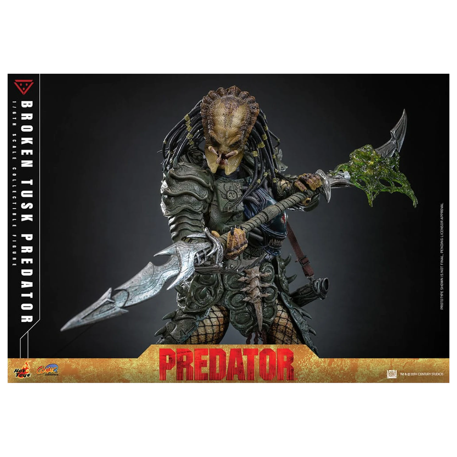 Alien vs. Predator Comic Masterpiece Actionfigur 1/6 Broken Tusk Predator 35 cm Produktfoto