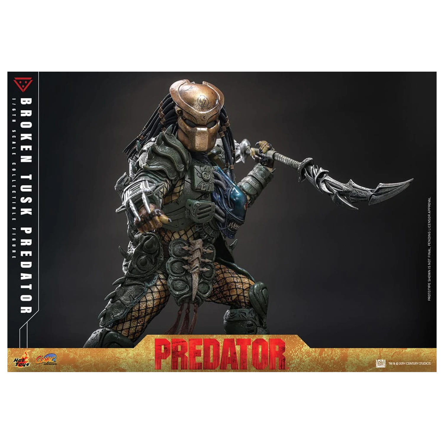 Alien vs. Predator Comic Masterpiece Actionfigur 1/6 Broken Tusk Predator 35 cm Produktfoto