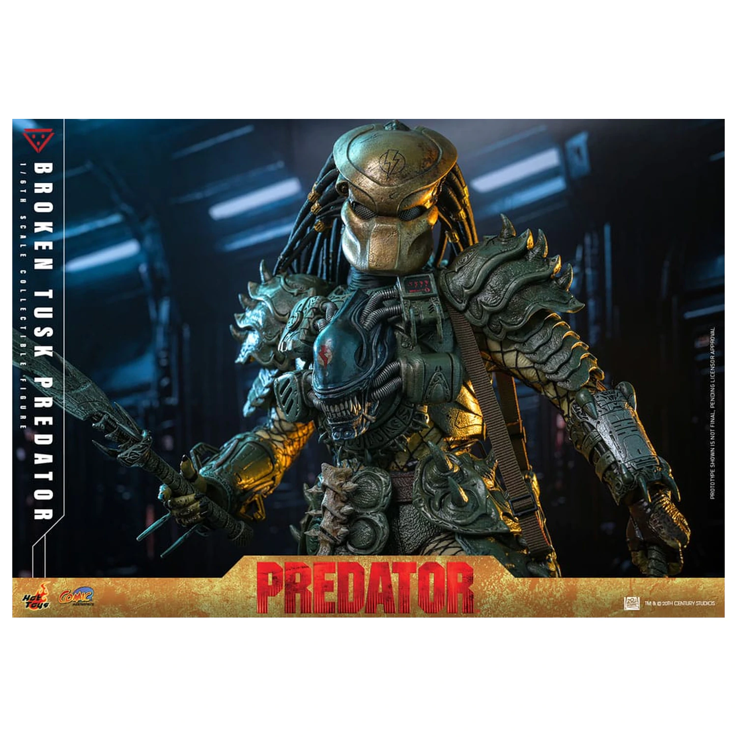 Alien vs. Predator Comic Masterpiece Actionfigur 1/6 Broken Tusk Predator 35 cm Produktfoto