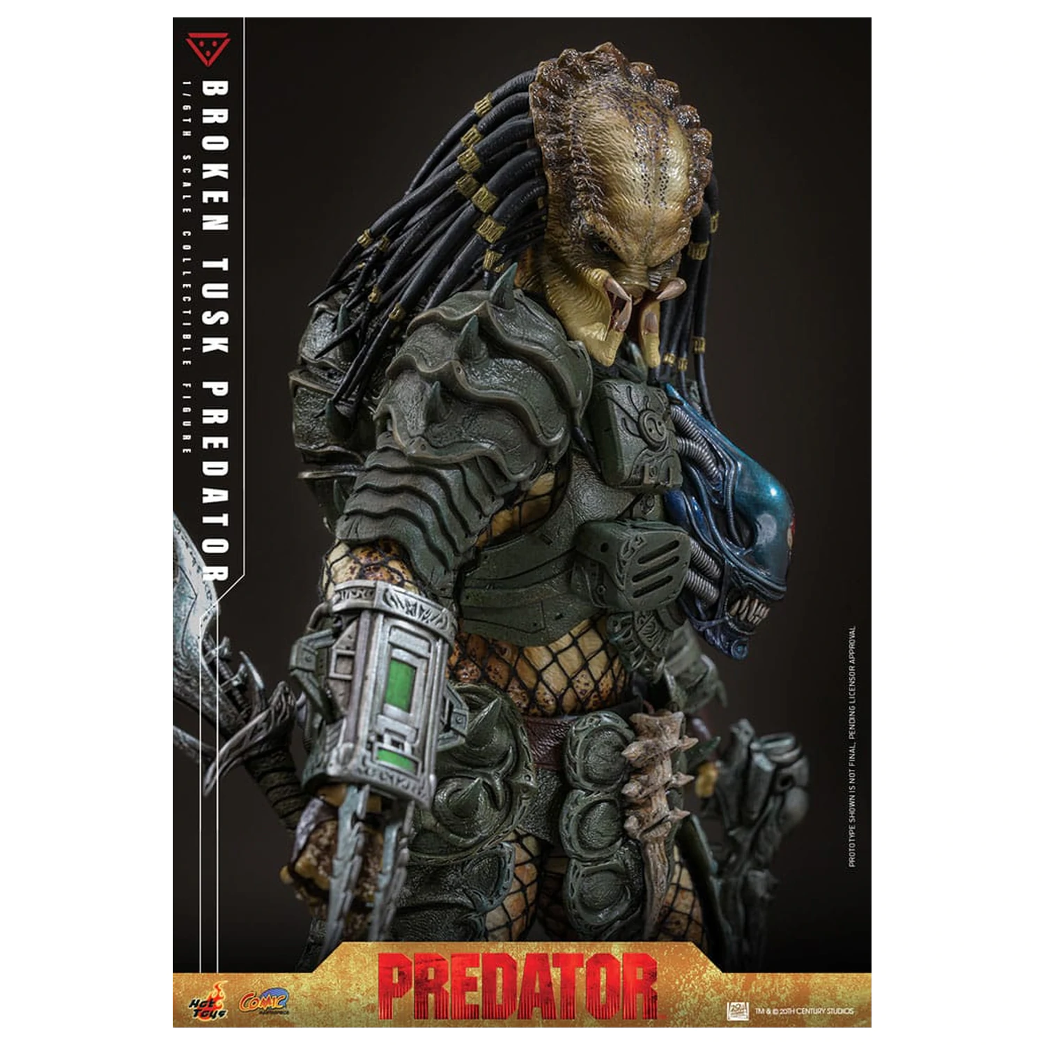Alien vs. Predator Comic Masterpiece Actionfigur 1/6 Broken Tusk Predator 35 cm Produktfoto