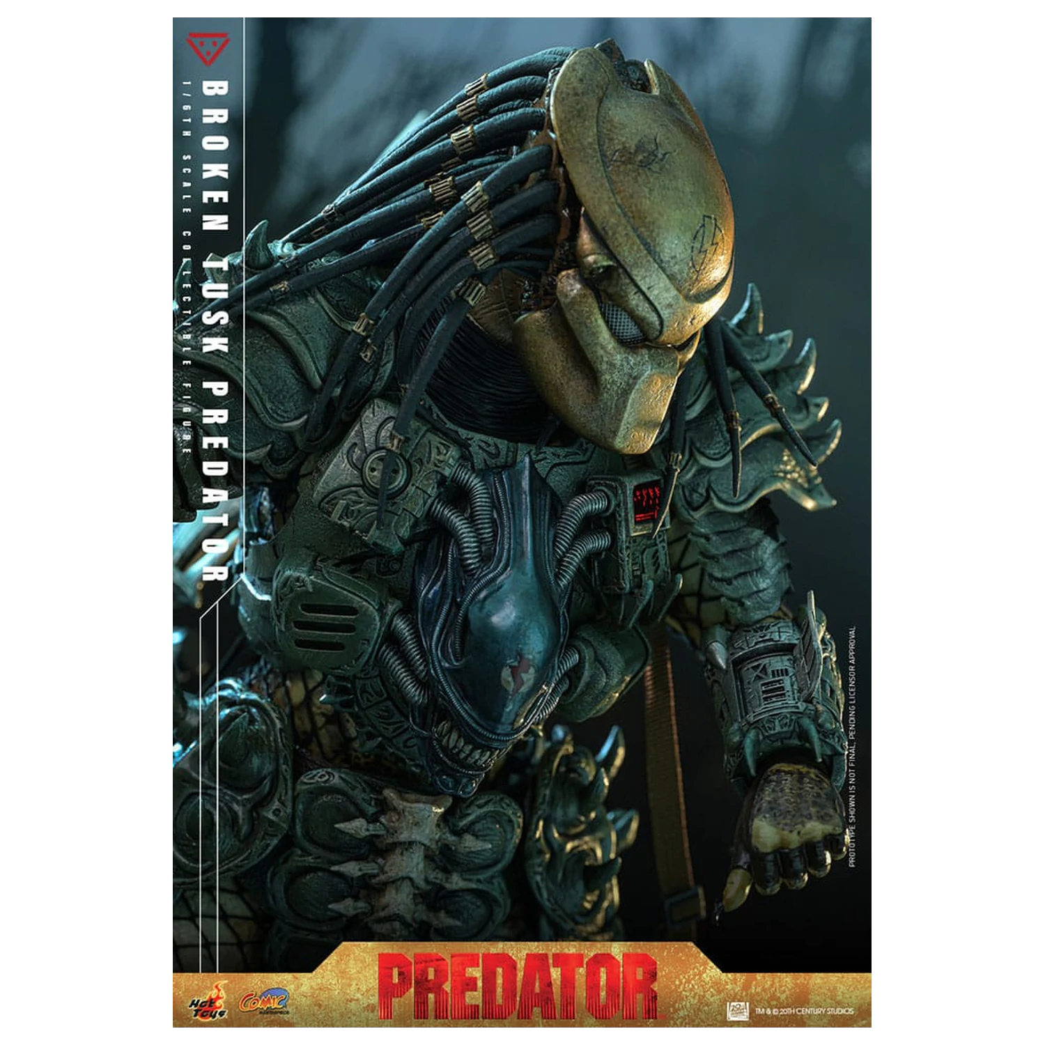 Alien vs. Predator Comic Masterpiece Actionfigur 1/6 Broken Tusk Predator 35 cm Produktfoto