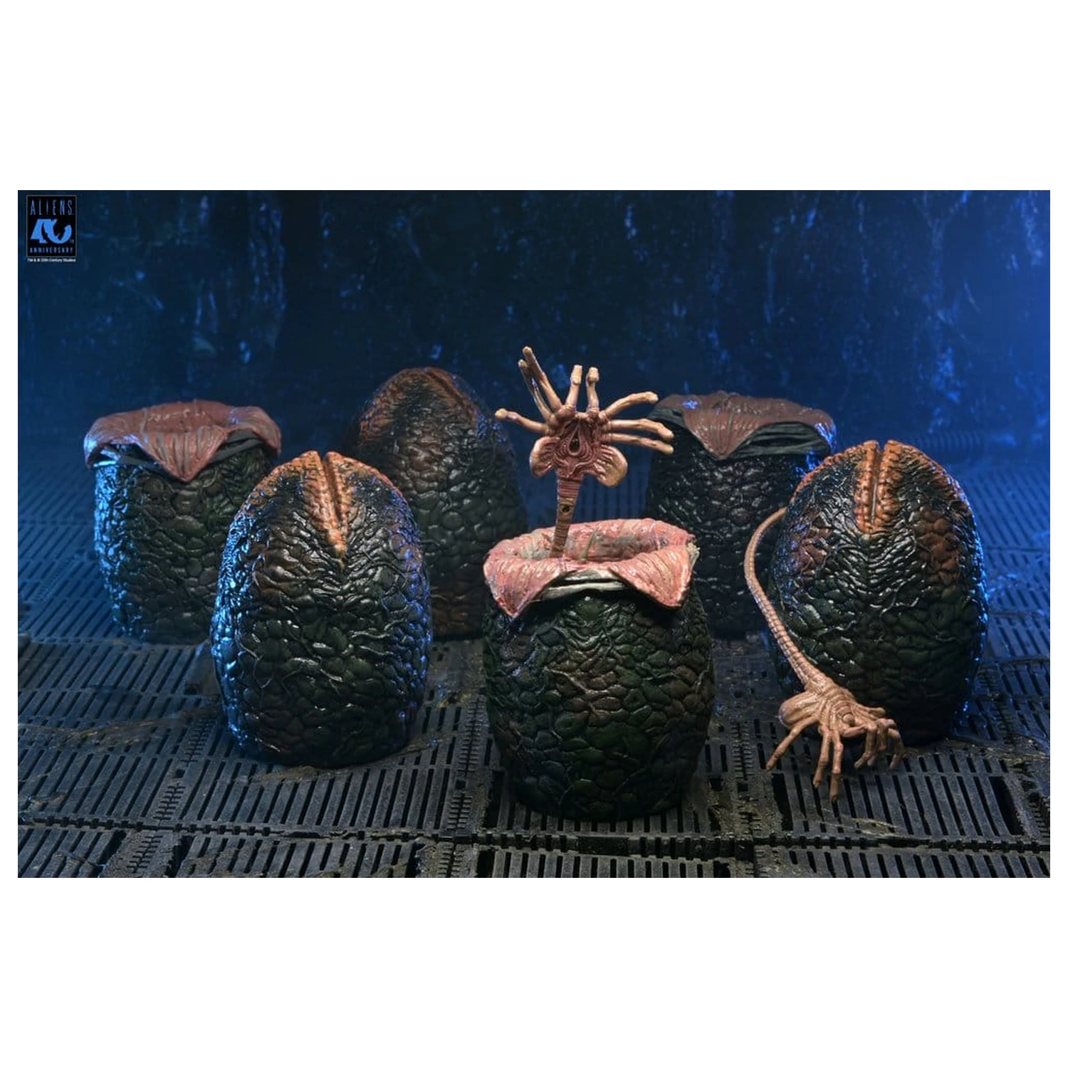 Aliens 6er-Pack Zubehörpackung Karton mit Alien Eiern (40th Anniversary) Produktfoto