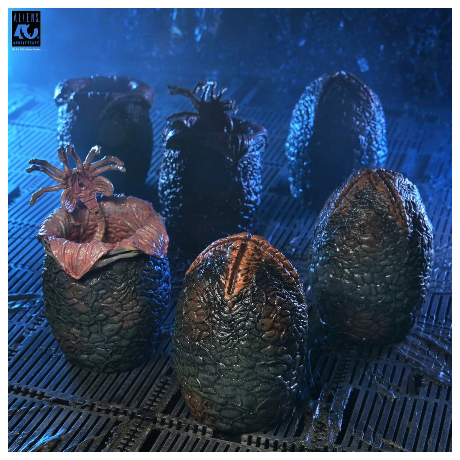 Aliens 6er-Pack Zubehörpackung Karton mit Alien Eiern (40th Anniversary) Produktfoto