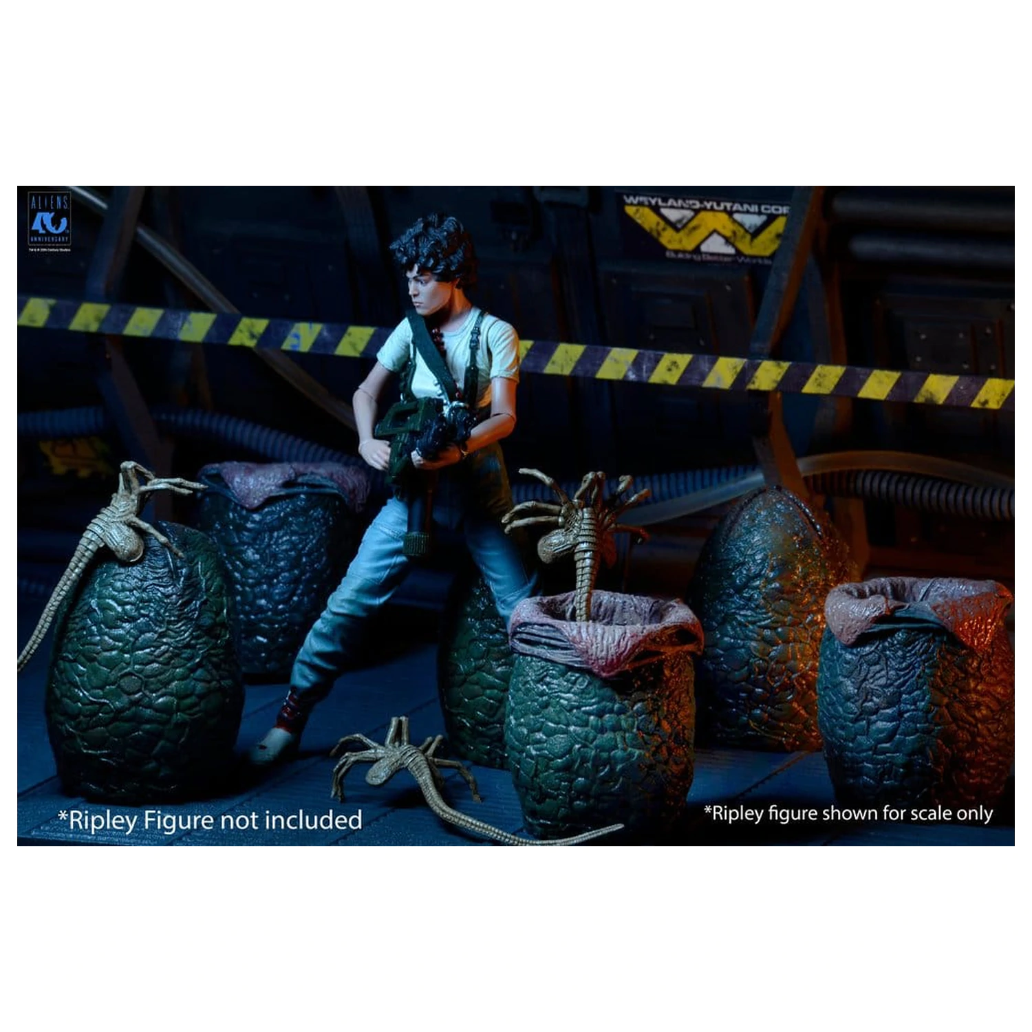 Aliens 6er-Pack Zubehörpackung Karton mit Alien Eiern (40th Anniversary) Produktfoto