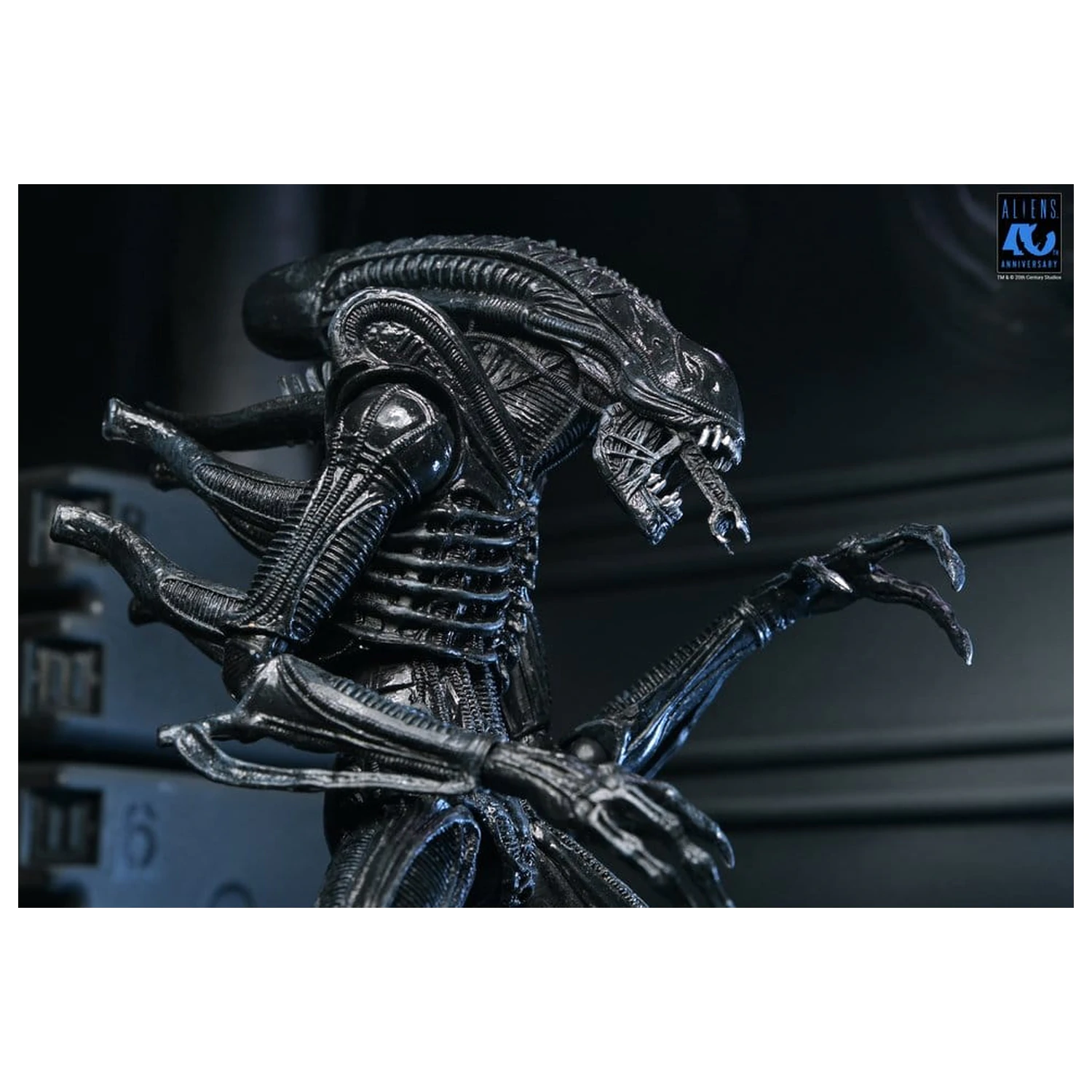 Aliens Ultimate Actionfigur Warrior (1986) Xenomorph Black (40th Anniversary) 23 cm Produktfoto