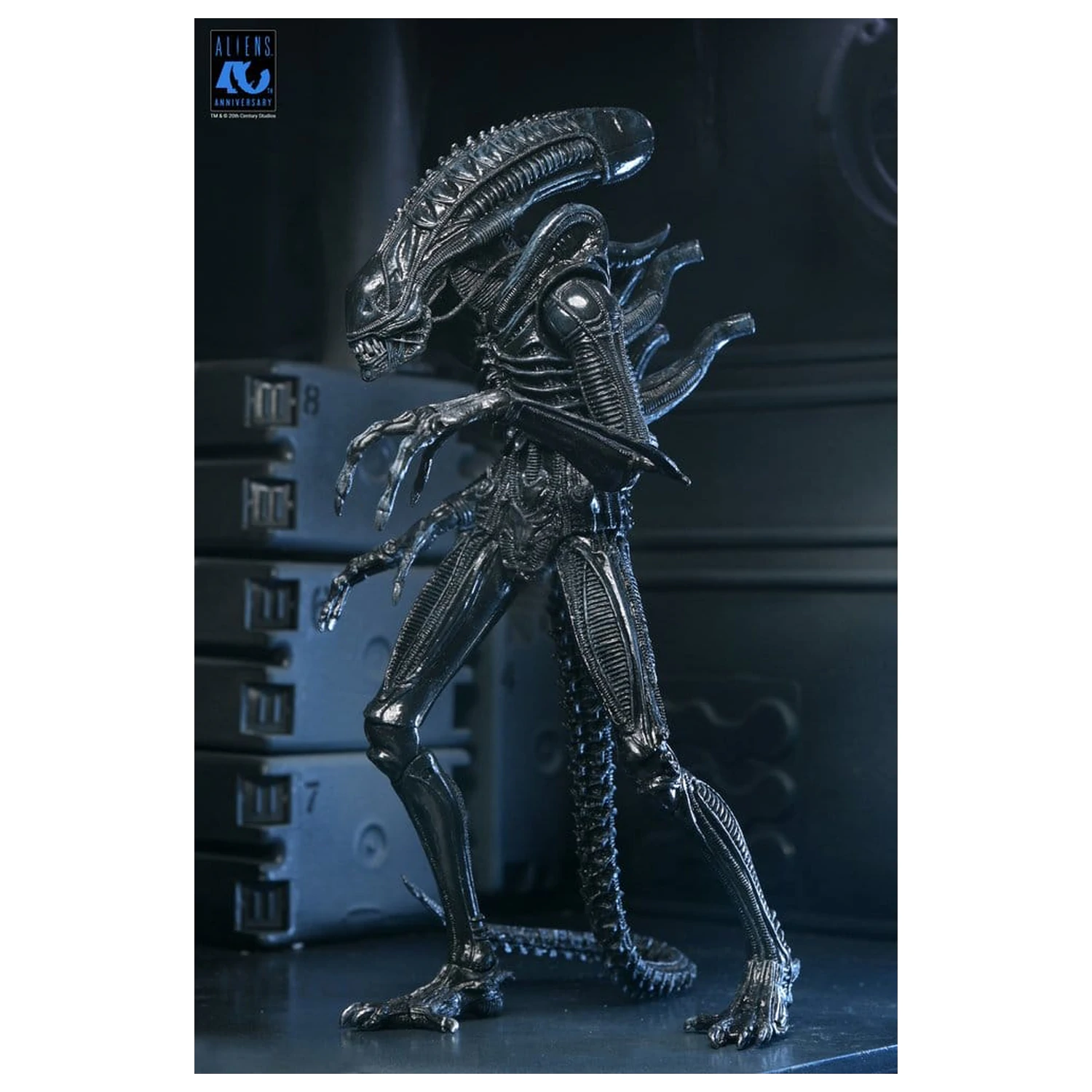 Aliens Ultimate Actionfigur Warrior (1986) Xenomorph Black (40th Anniversary) 23 cm Produktfoto