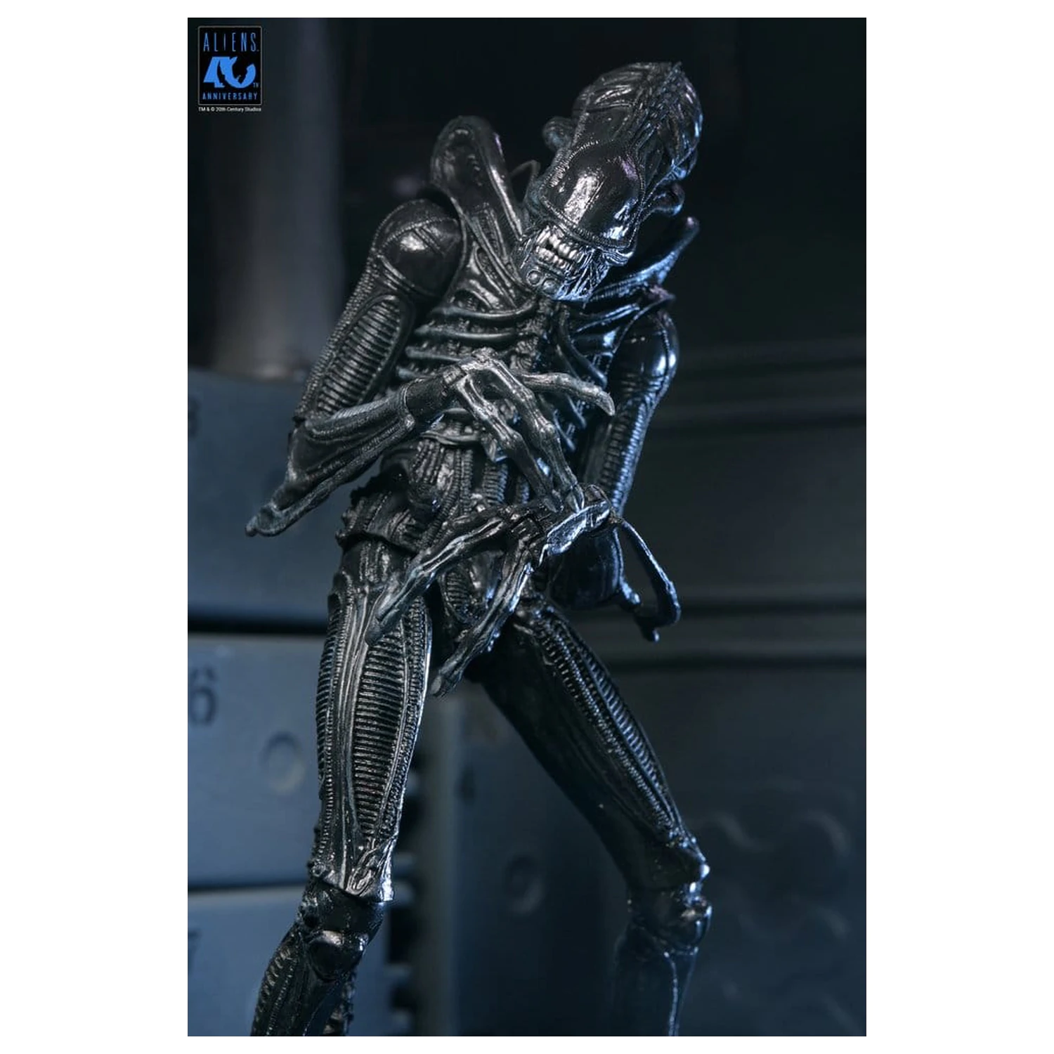 Aliens Ultimate Actionfigur Warrior (1986) Xenomorph Black (40th Anniversary) 23 cm Produktfoto
