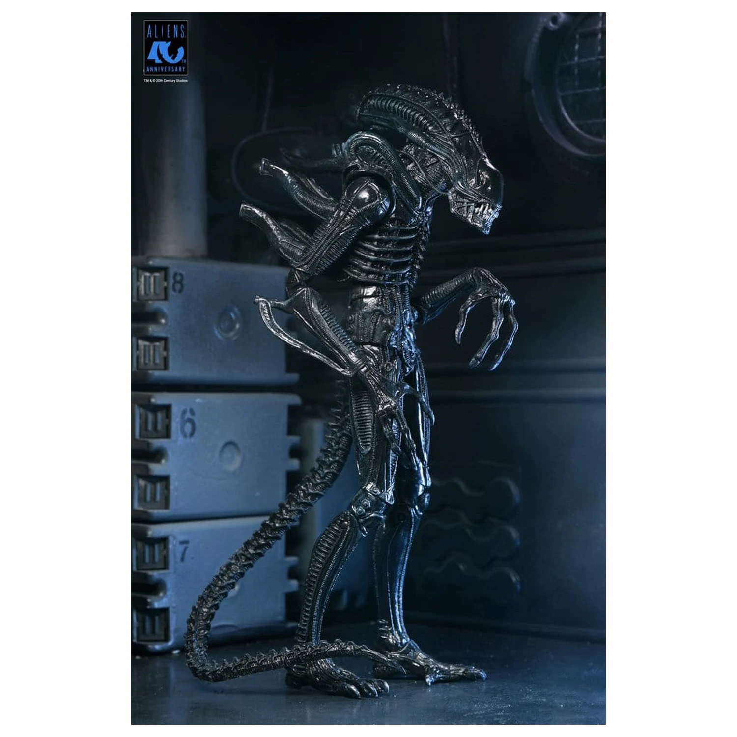Aliens Ultimate Actionfigur Warrior (1986) Xenomorph Black (40th Anniversary) 23 cm Produktfoto