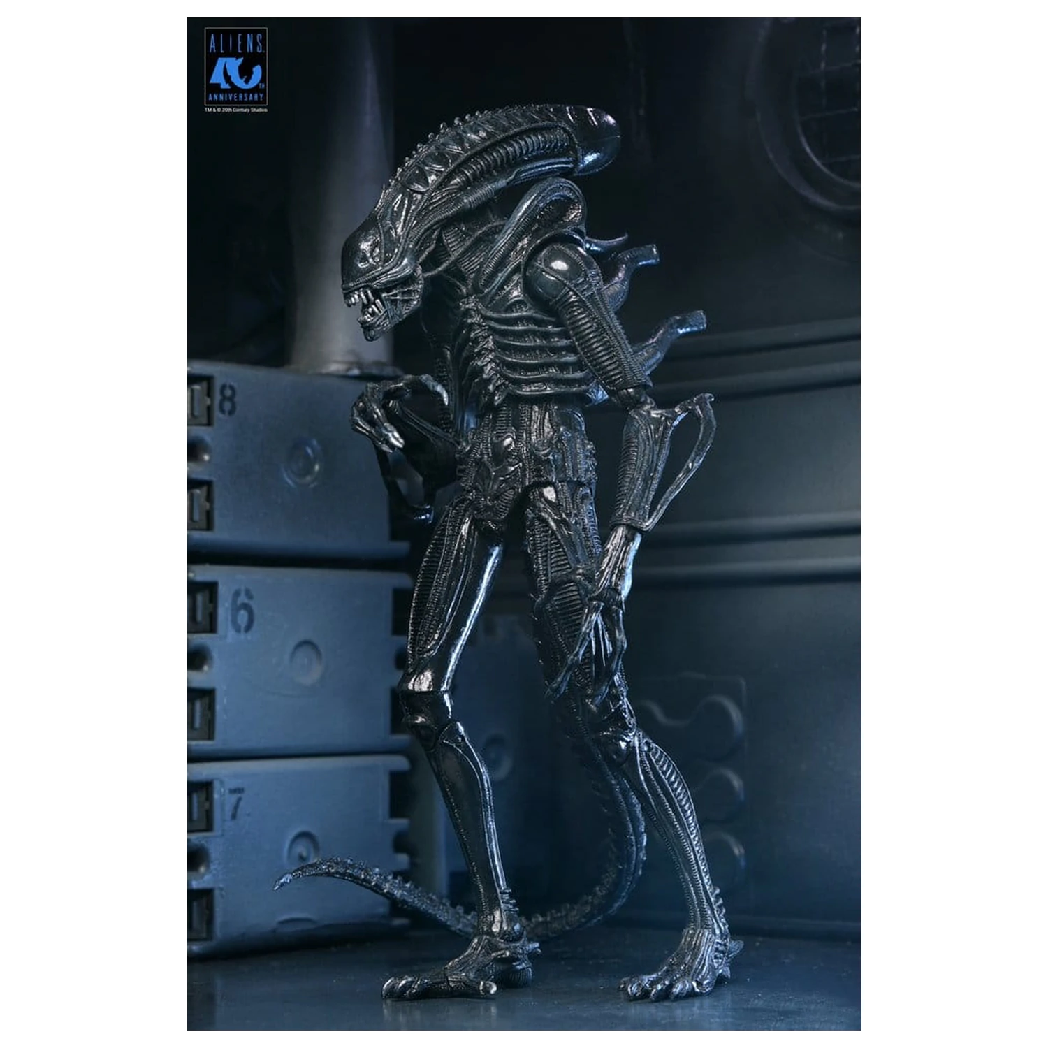 Aliens Ultimate Actionfigur Warrior (1986) Xenomorph Black (40th Anniversary) 23 cm Produktfoto