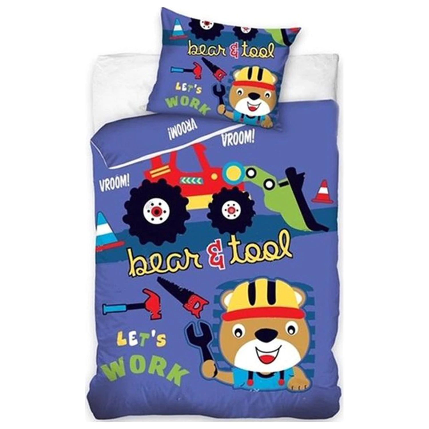 Animal Bear & Werkzeug Bettbezug Produktfoto