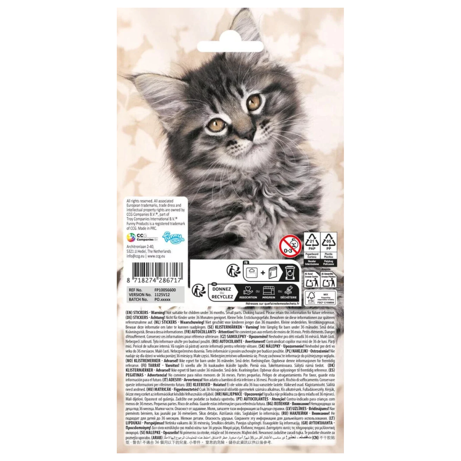 Animal Cats Aufkleber Produktfoto