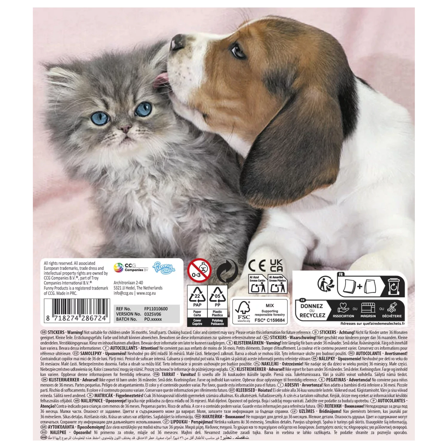 Animal Puppies Aufkleber Produktfoto