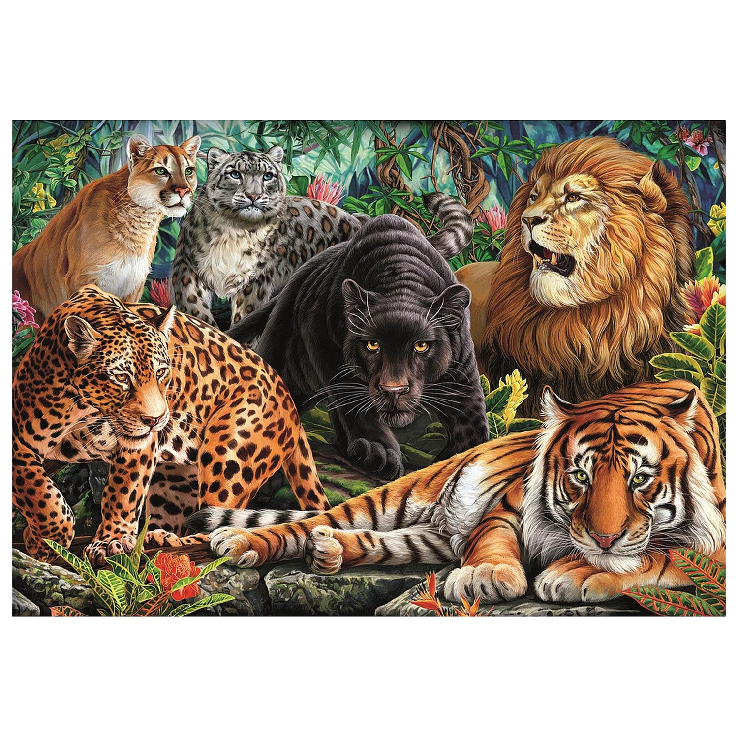 Animal Wild Cats 500-teiliges Puzzle Produktfoto