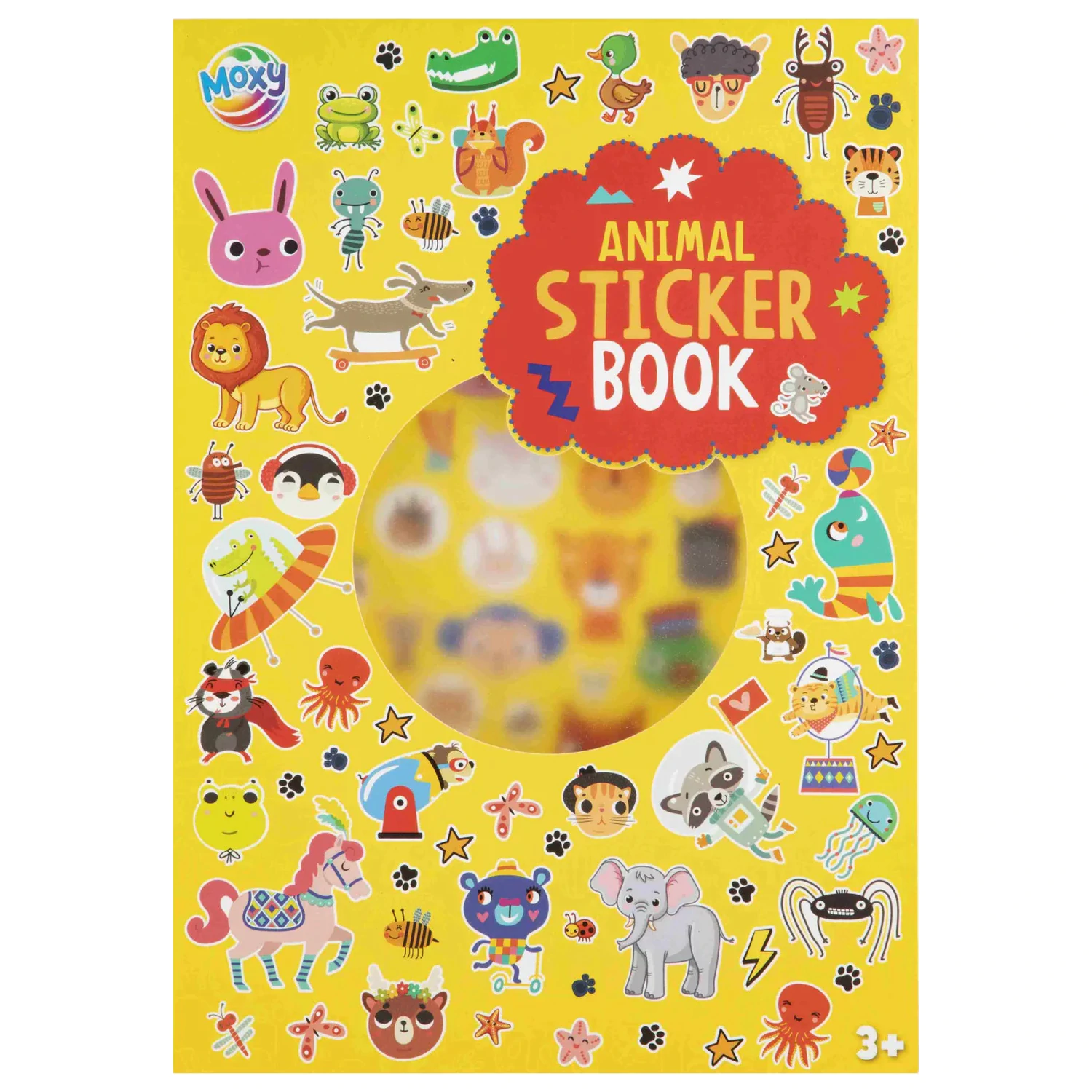 Animal gelbes Sticker Pack, 8 Blatt Produktfoto