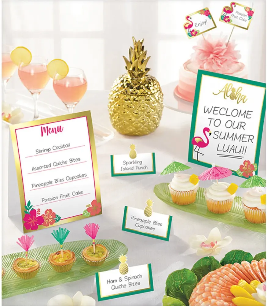 Aloha Tischdekorationsset 12 Stk. Produktfoto