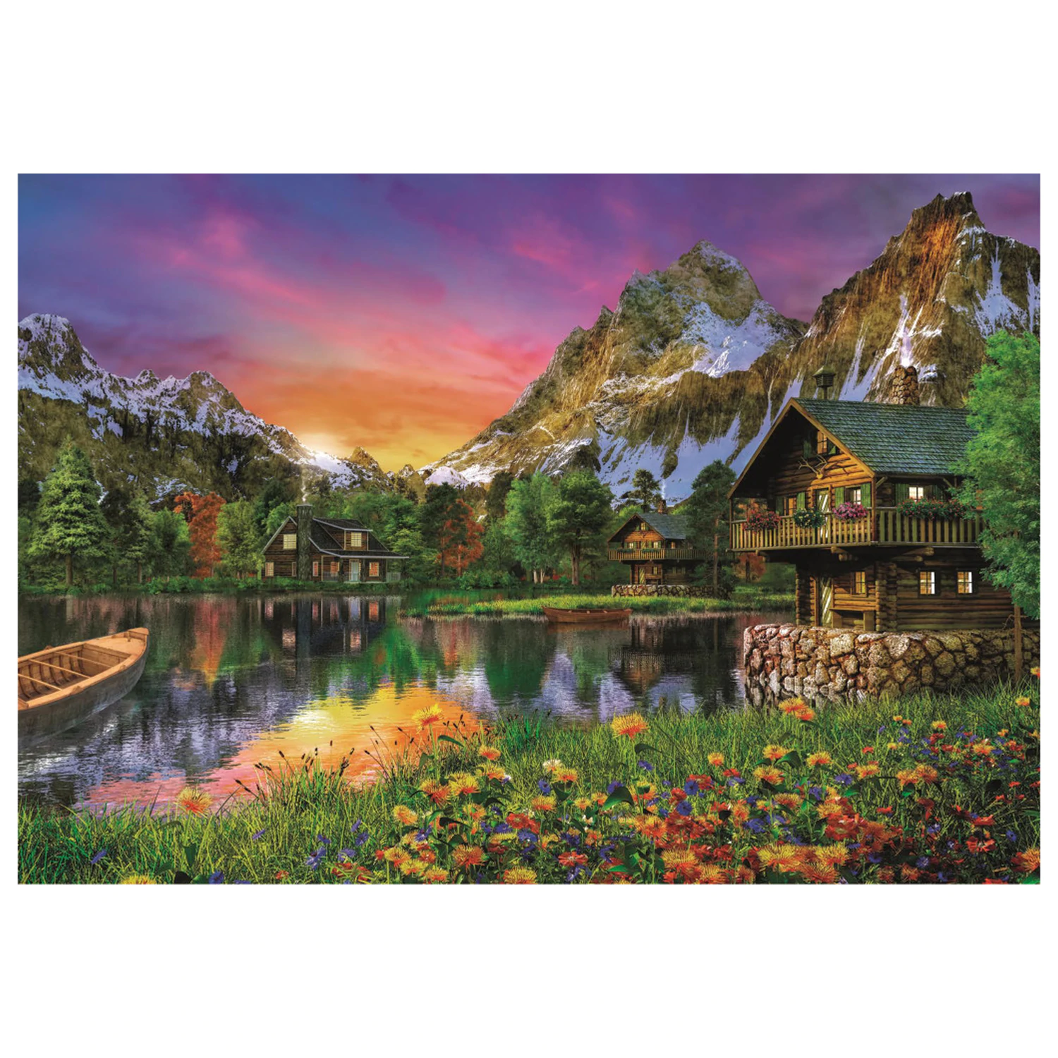 Alps Lake 6000-teiliges Puzzle Produktfoto