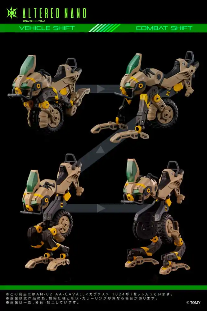 Altered Nano Action Figur AN-02 AA-CAVALL 1024 10 cm Produktfoto