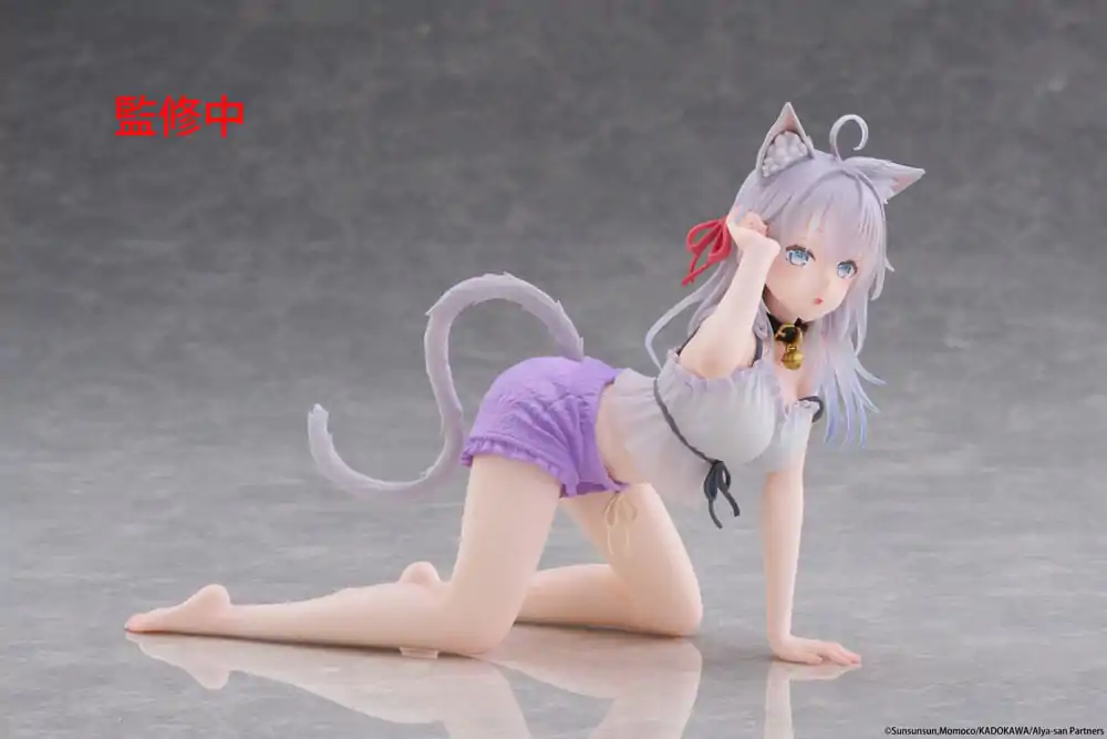 Alya Sometimes Hides Her Feelings in Russian PVC Figur Desktop Cute Figur Alya Cat Ear Roomwear Ver. 13 cm Produktfoto