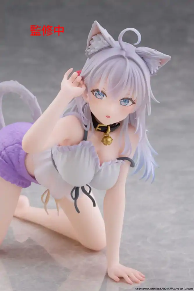 Alya Sometimes Hides Her Feelings in Russian PVC Figur Desktop Cute Figur Alya Cat Ear Roomwear Ver. 13 cm Produktfoto