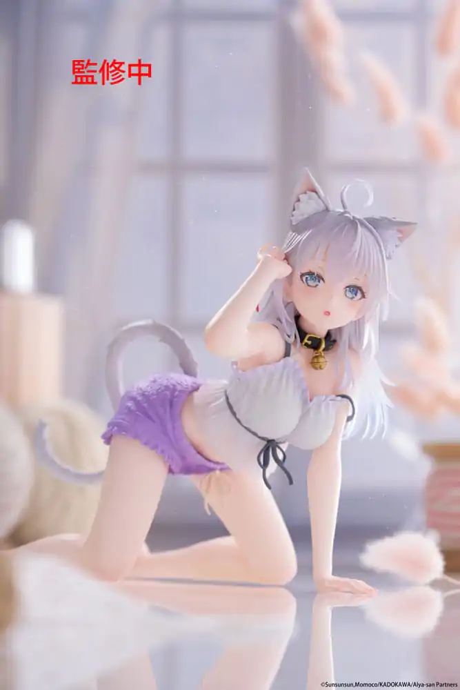 Alya Sometimes Hides Her Feelings in Russian PVC Figur Desktop Cute Figur Alya Cat Ear Roomwear Ver. 13 cm Produktfoto