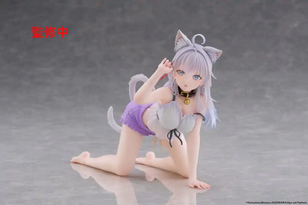 Alya Sometimes Hides Her Feelings in Russian PVC Figur Desktop Cute Figur Alya Cat Ear Roomwear Ver. 13 cm Produktfoto