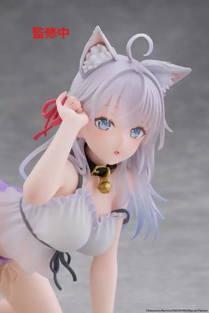 Alya Sometimes Hides Her Feelings in Russian PVC Figur Desktop Cute Figur Alya Cat Ear Roomwear Ver. 13 cm Produktfoto