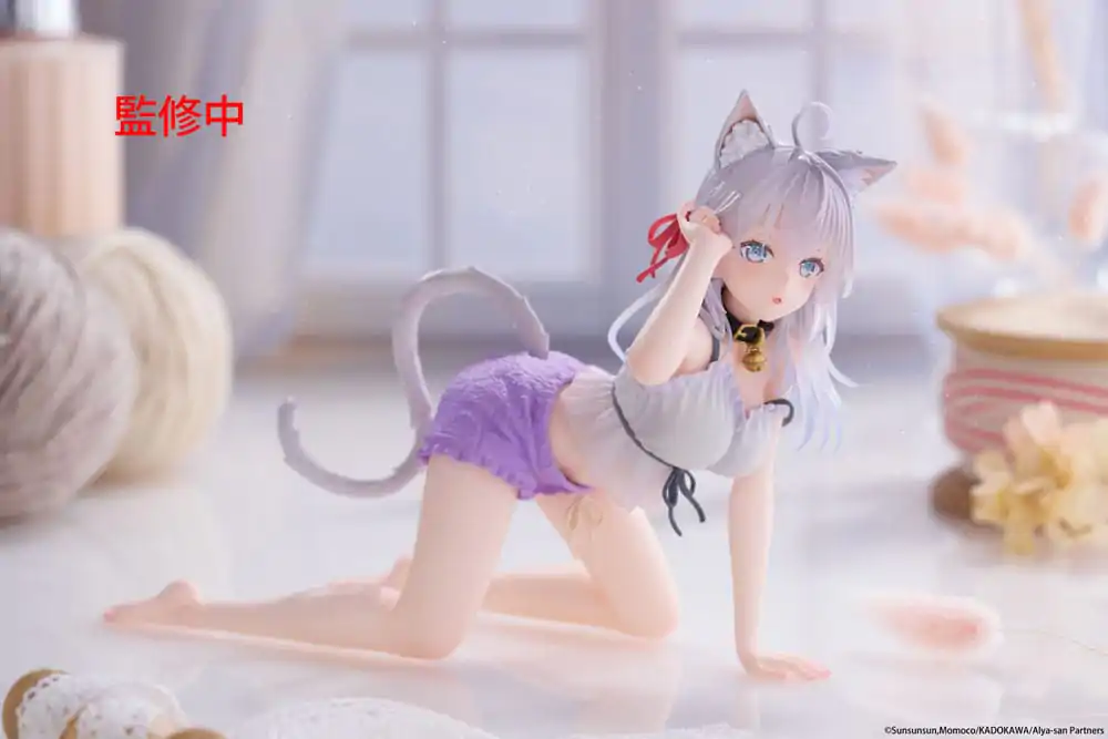 Alya Sometimes Hides Her Feelings in Russian PVC Figur Desktop Cute Figur Alya Cat Ear Roomwear Ver. 13 cm Produktfoto