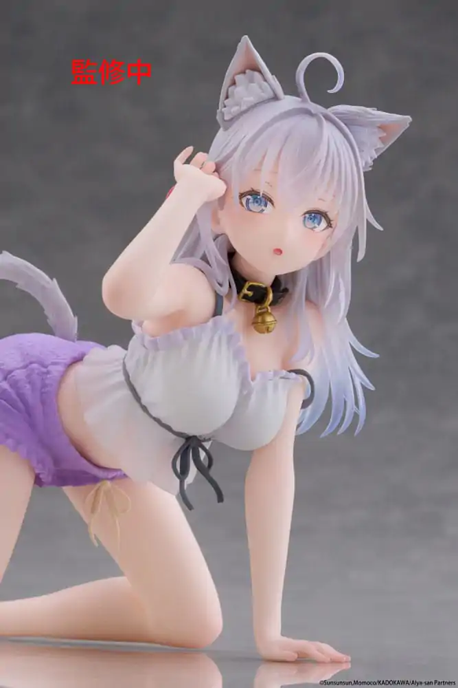 Alya Sometimes Hides Her Feelings in Russian PVC Figur Desktop Cute Figur Alya Cat Ear Roomwear Ver. 13 cm Produktfoto