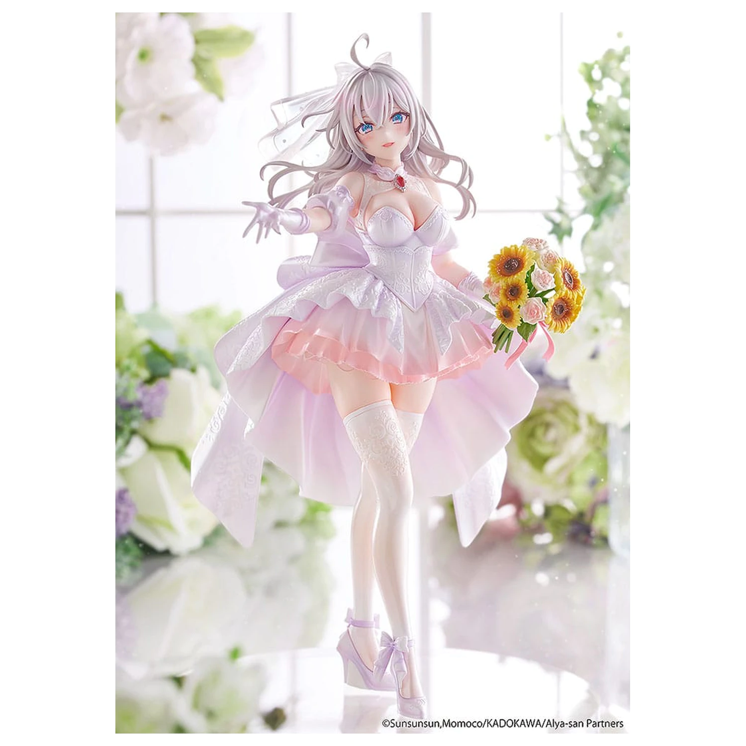 Alya Sometimes Hides Her Feelings in Russian Statue 1/7 Alisa Mikhailovna Kujou Wedding Dress Ver. 24 cm Produktfoto