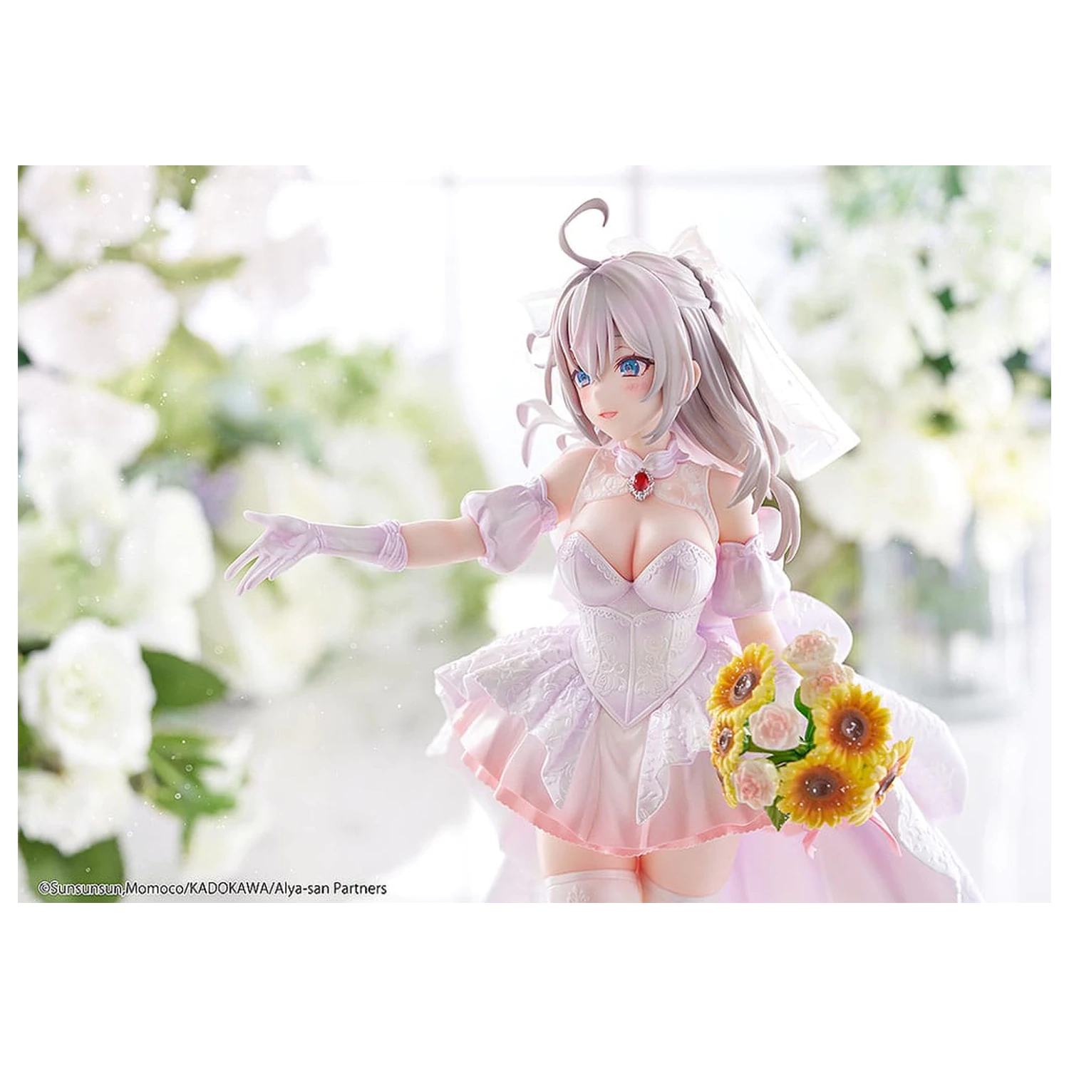 Alya Sometimes Hides Her Feelings in Russian Statue 1/7 Alisa Mikhailovna Kujou Wedding Dress Ver. 24 cm Produktfoto